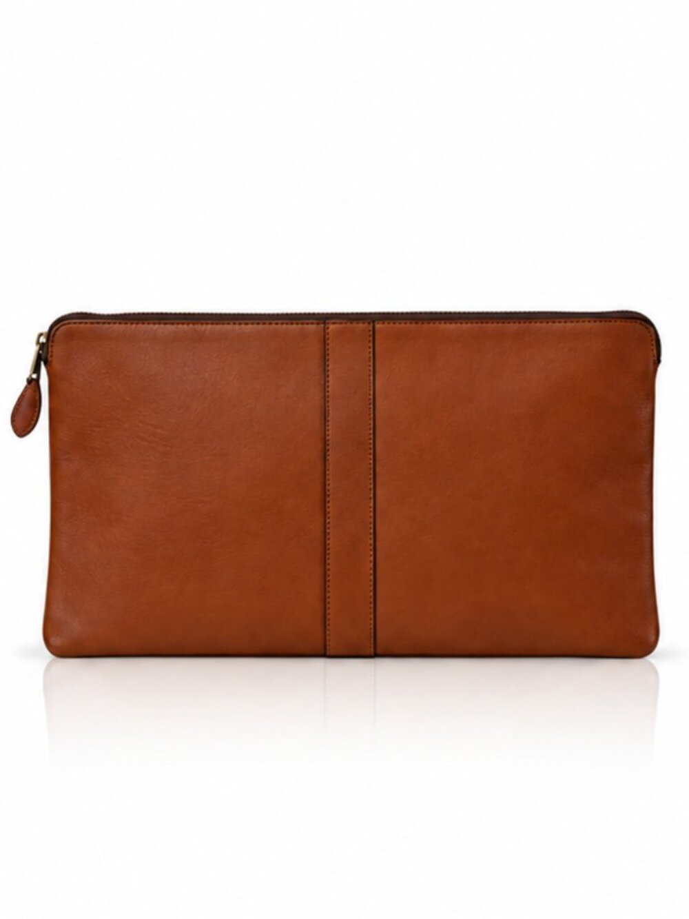 Vintage SAMSONITE Brown Leather Zippered Document Laptop Pouch